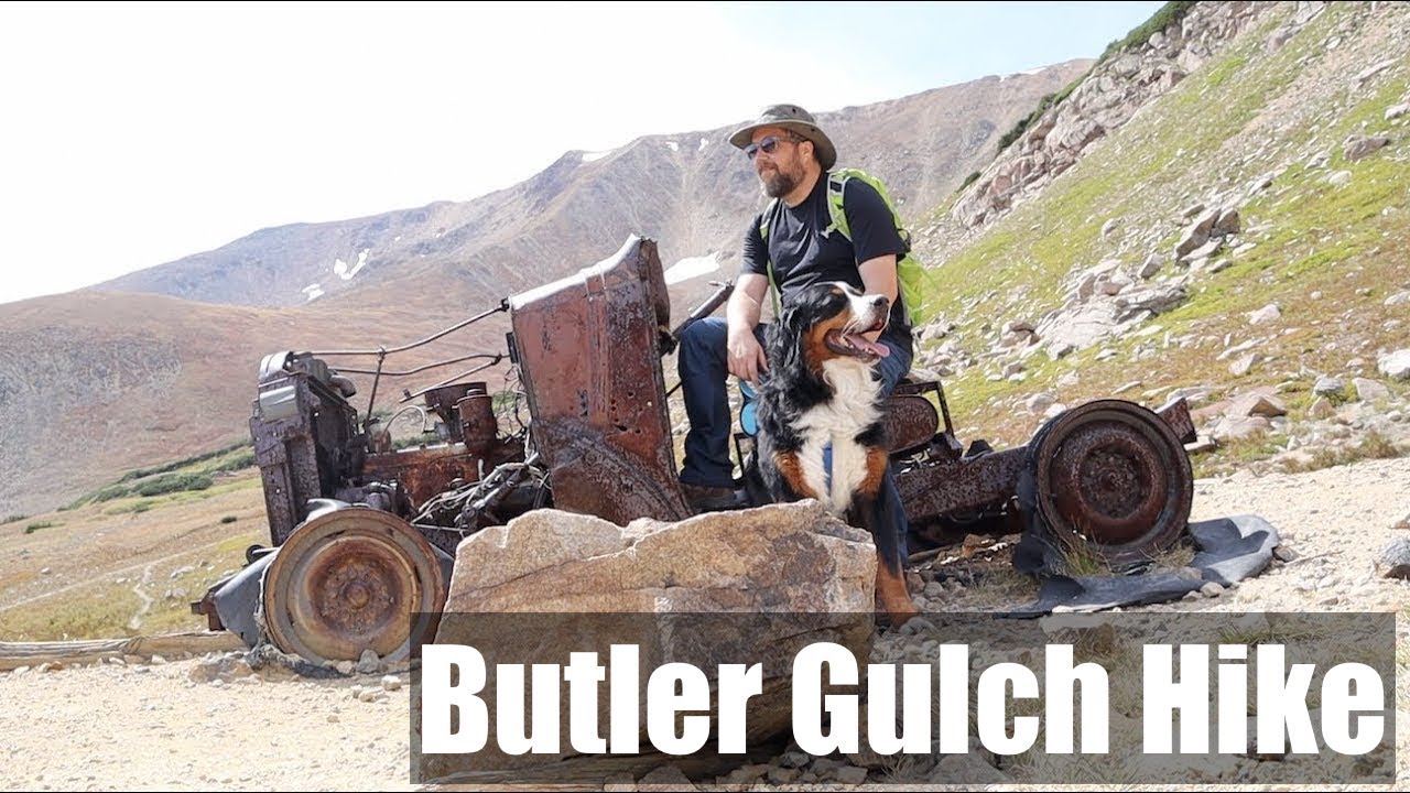 Butler Gulch Trail and old mining equipment