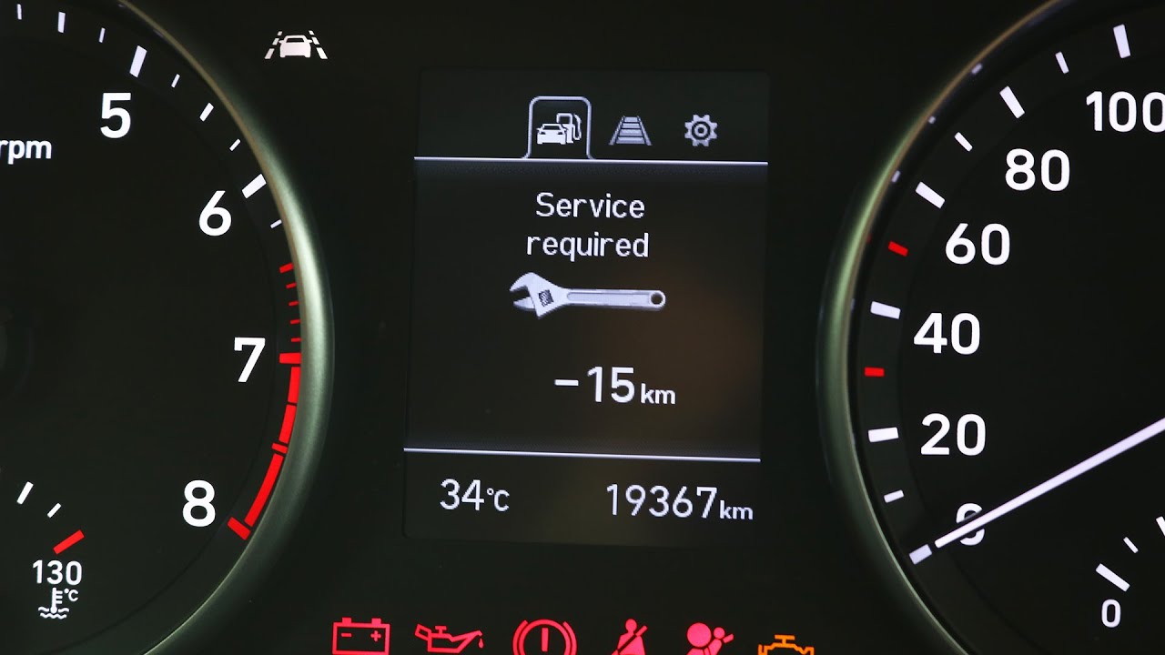 Hyundai i30 - Service Light Reset