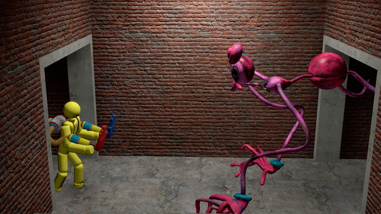 MOMMY LONG LEGS ATTACKING PLAYER, POPPY PLAYTIME CHARACTERS (Garry's Mod)