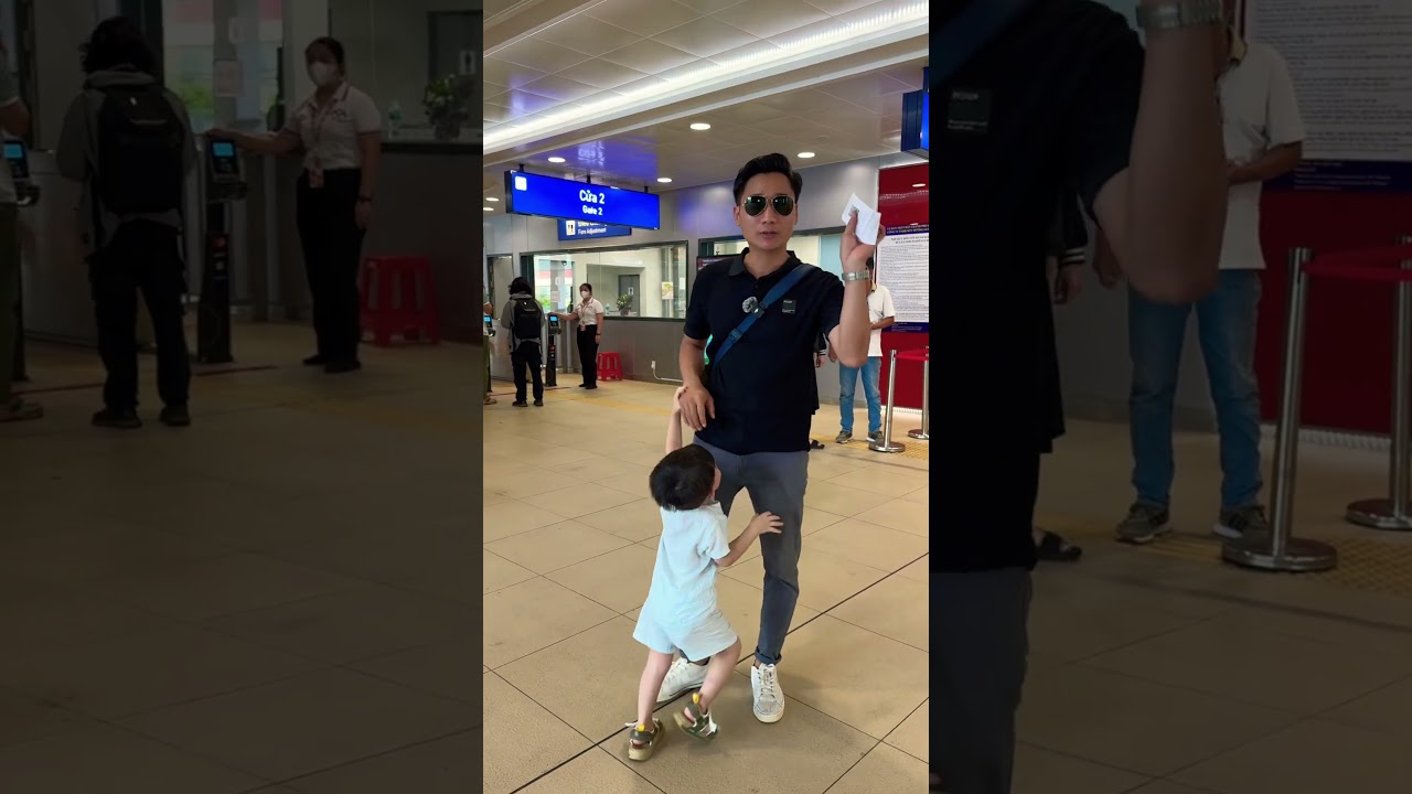Hướng dẫn đi t&agrave;u Metro Thủ Đức đi ga Ba Son Quận 1 #taumetro #nhagabason