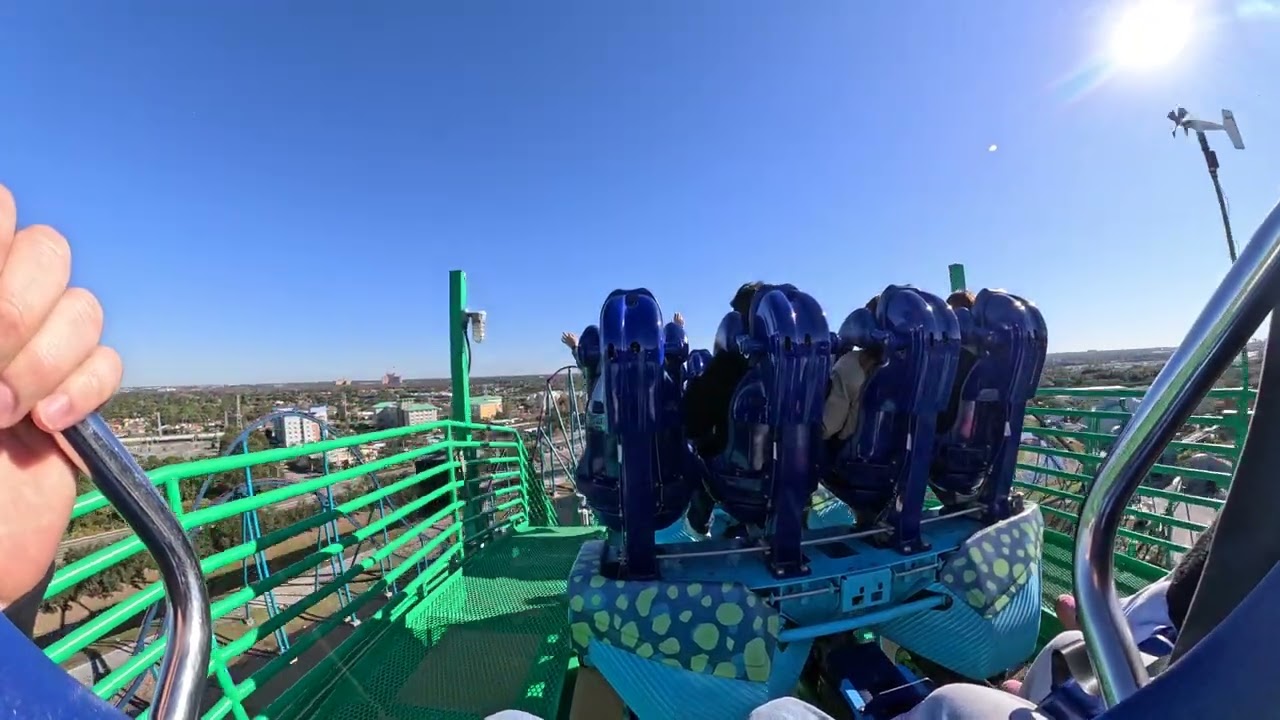 Kraken Back Row POV - SeaWorld Orlando - NO COPYRIGHT