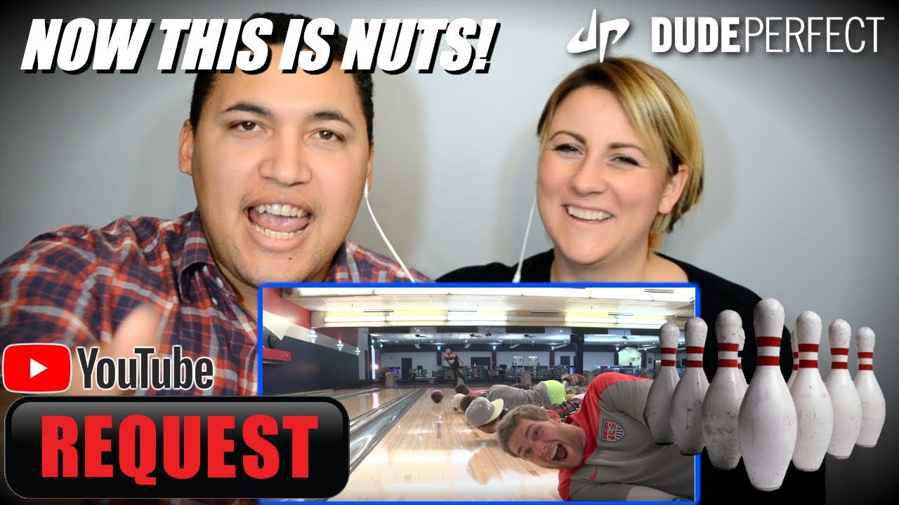 Dude Perfect - Bowling Trick Shots  COUPLES REACTION!!!