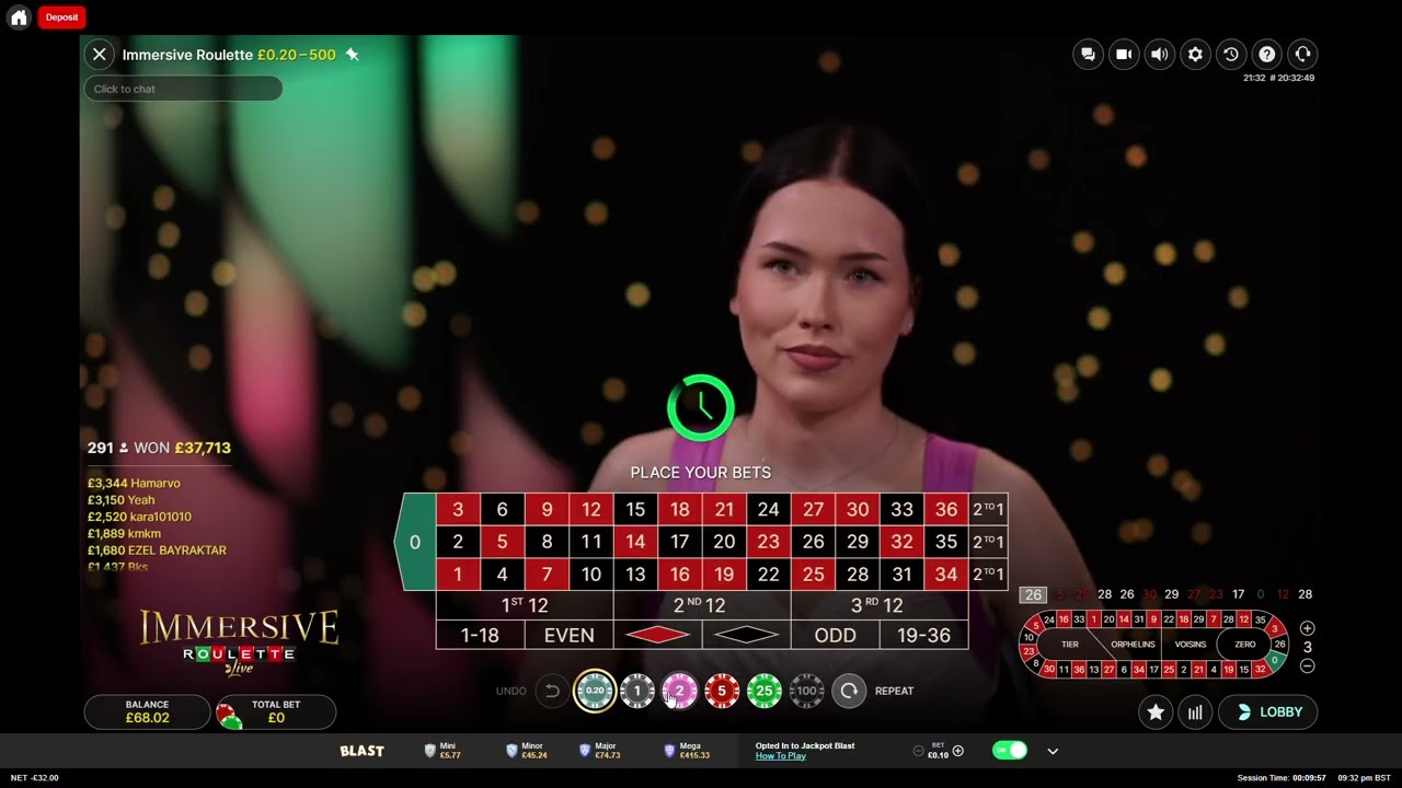 IMMERSIVE ROULETTE NICE WIN | ONLINE ROULETTE WIN