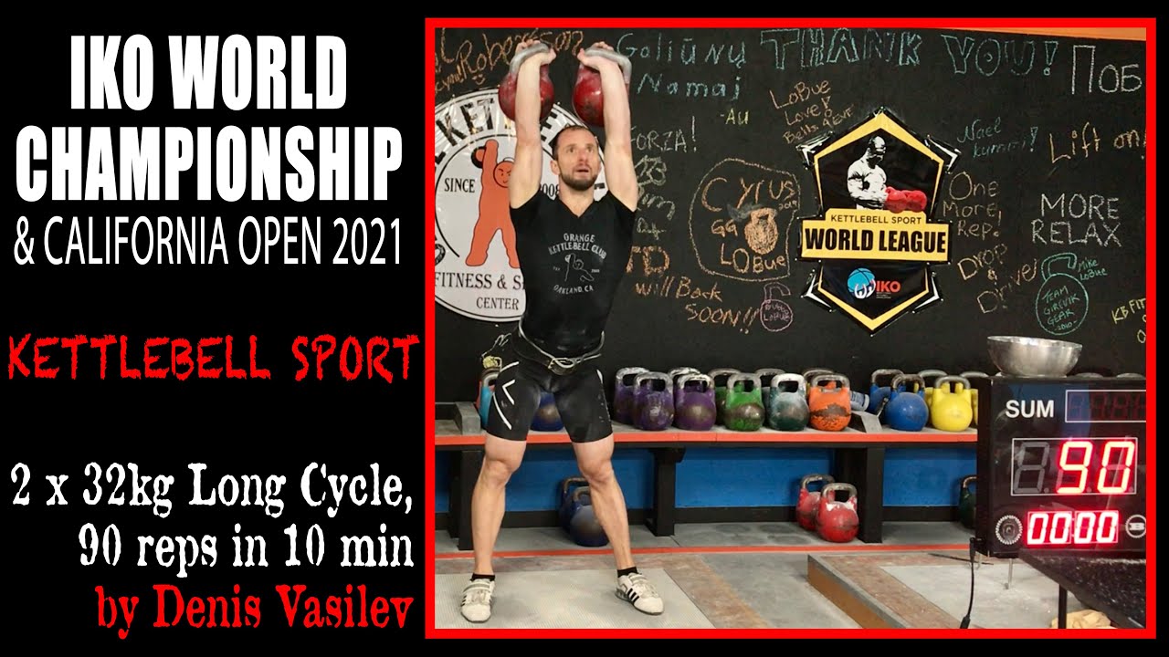 Kettlebell Sport Long Cycle 32kg 90reps by Denis Vasilev at IKO WORLD CHAMPIONSHIP 2021