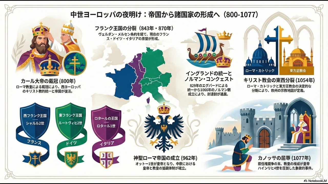 一つの帝国から多国へ：ヨーロッパの形成