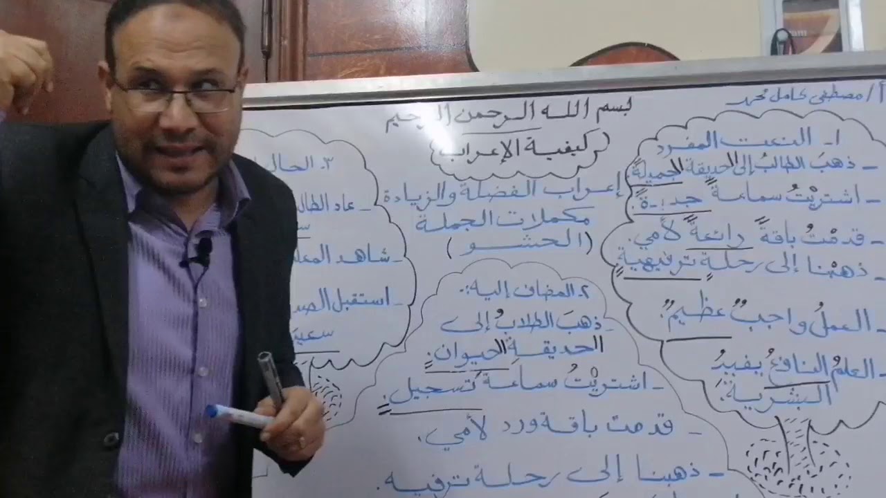الفرق بين النعت والمُضاف إليه النكرةةة..والحال المفردة..نسخة جديدة  بعد تحسين الصوت لخصناها خلاص.
