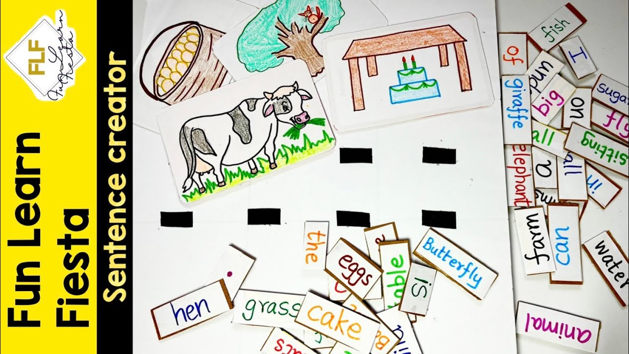 Make sentences with given words | sentence formation game for kids #sentenceformation