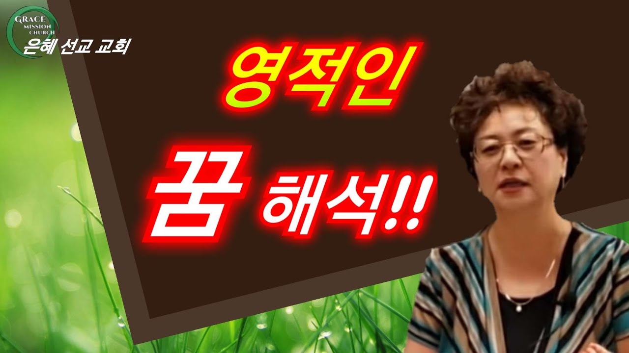 영적인 꿈 해석 (은혜선교교회: 하현일목사)