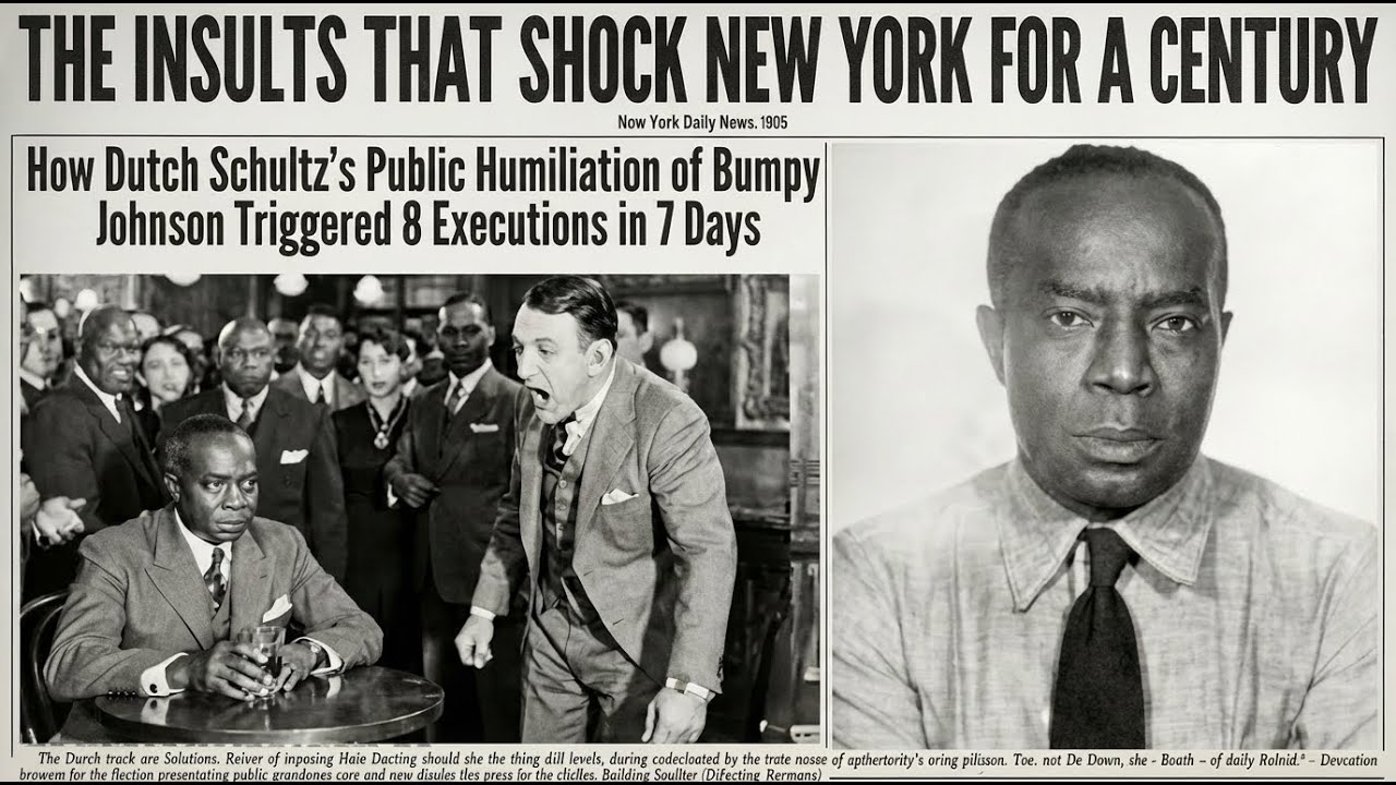 1935 News: Ra*ist Dutch Schultz's Insult to Bumpy Johnson — 8 Men Dead in a Week