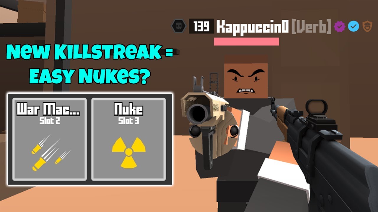 Using War Machine *NEW KILLSTREAK* to Get Easy Nukes in Krunker... (DOUBLE NUKE)