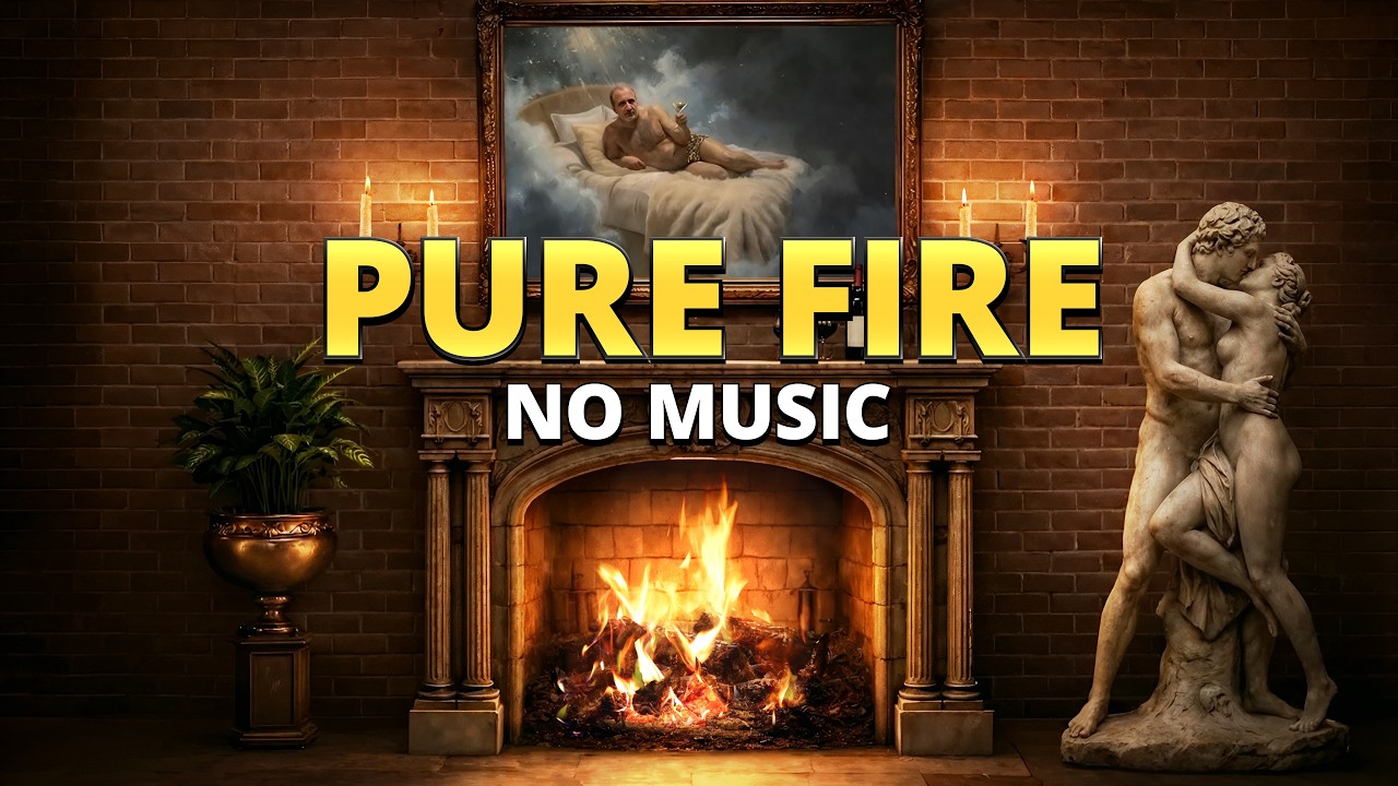 Ultra Cozy Romantic Fireplace 4K (120FPS) – Deep Crackling Sounds for Sleep & Romance