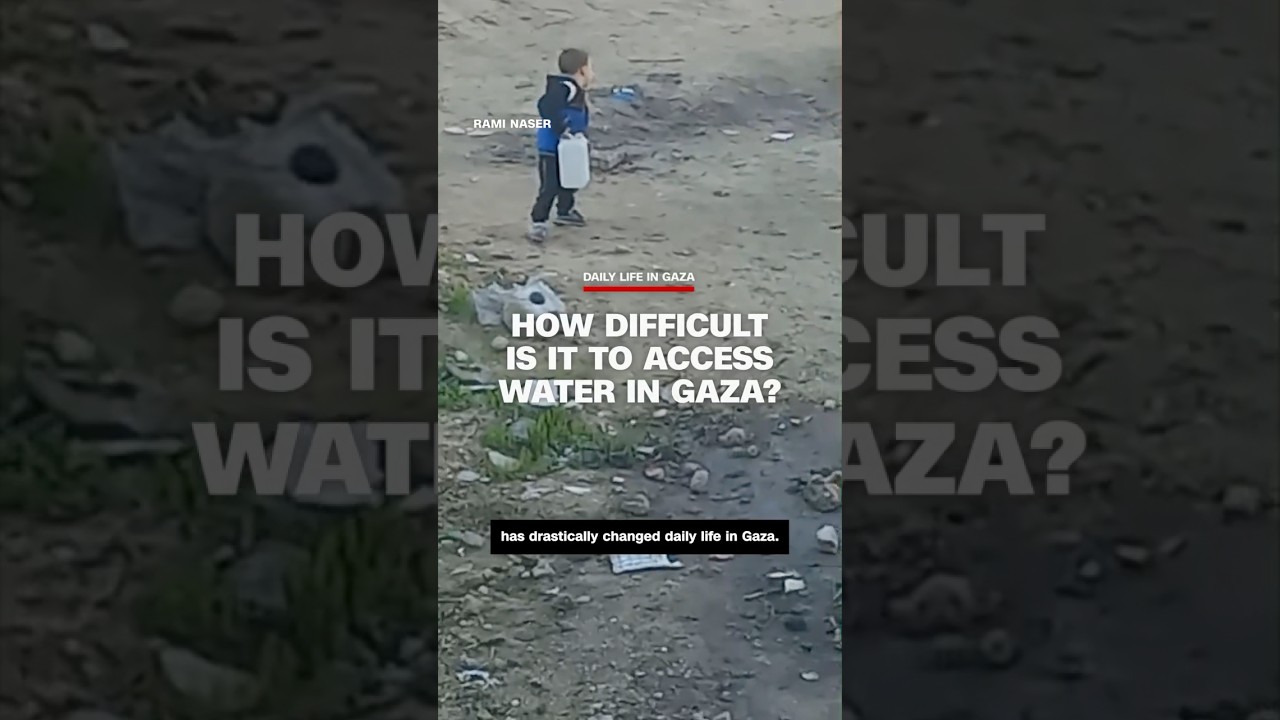 How difficult is it to access water in Gaza?