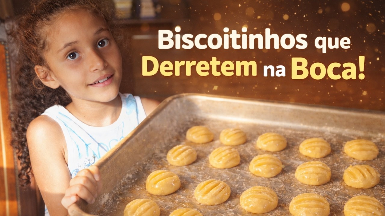 BISCOITOS AMANTEIGADOS DE MAIZENA - derrete na boca😋