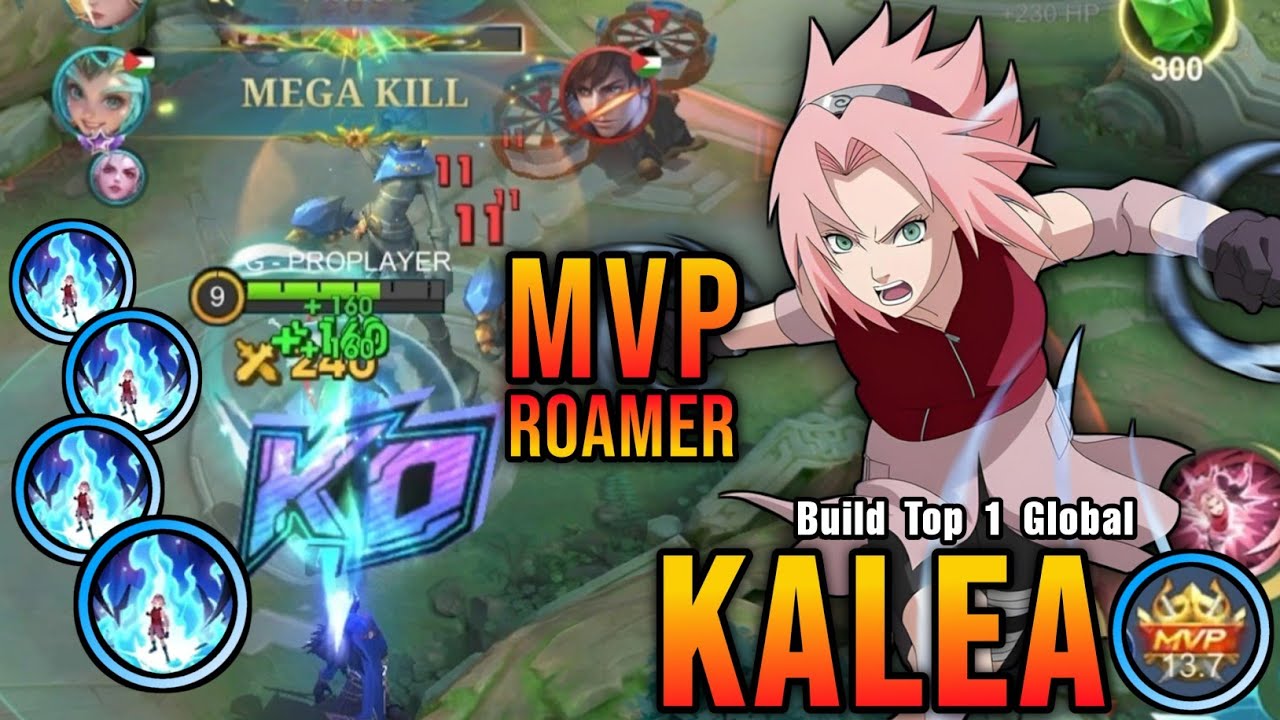 NonStop Roam & Gank Kalea Sakura Haruno MVP Roamer!! - Build Top 1 Global Kalea ~ MLBB