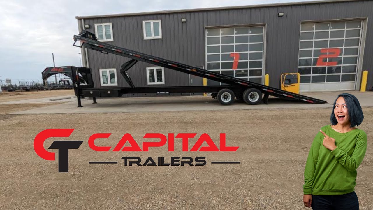 GOOSENECK HIGH BOY FULL TILT DECK OVER CONTAINER TRAILER - 8.5' X 40' (30000GVW)