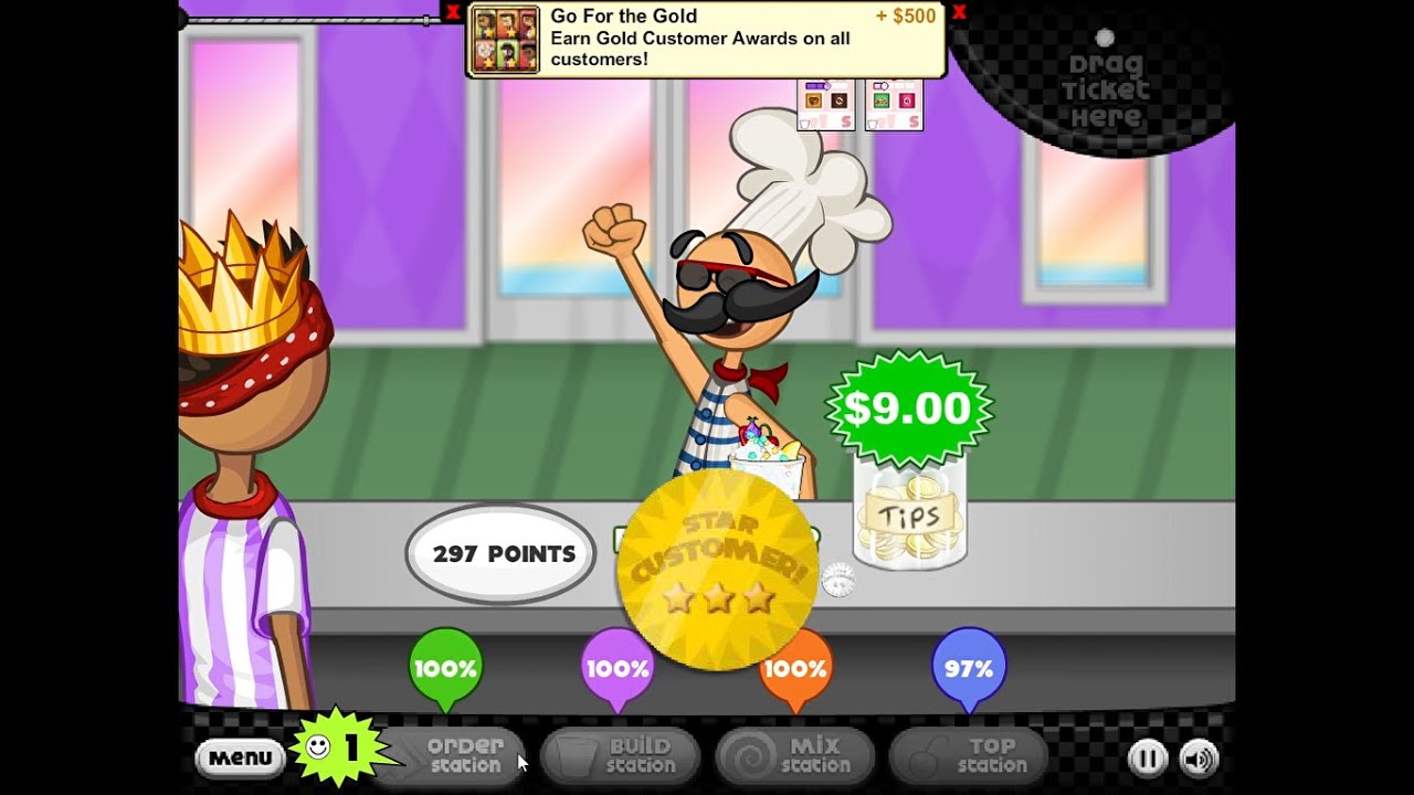 Papa's Freezeria - All Gold Customers