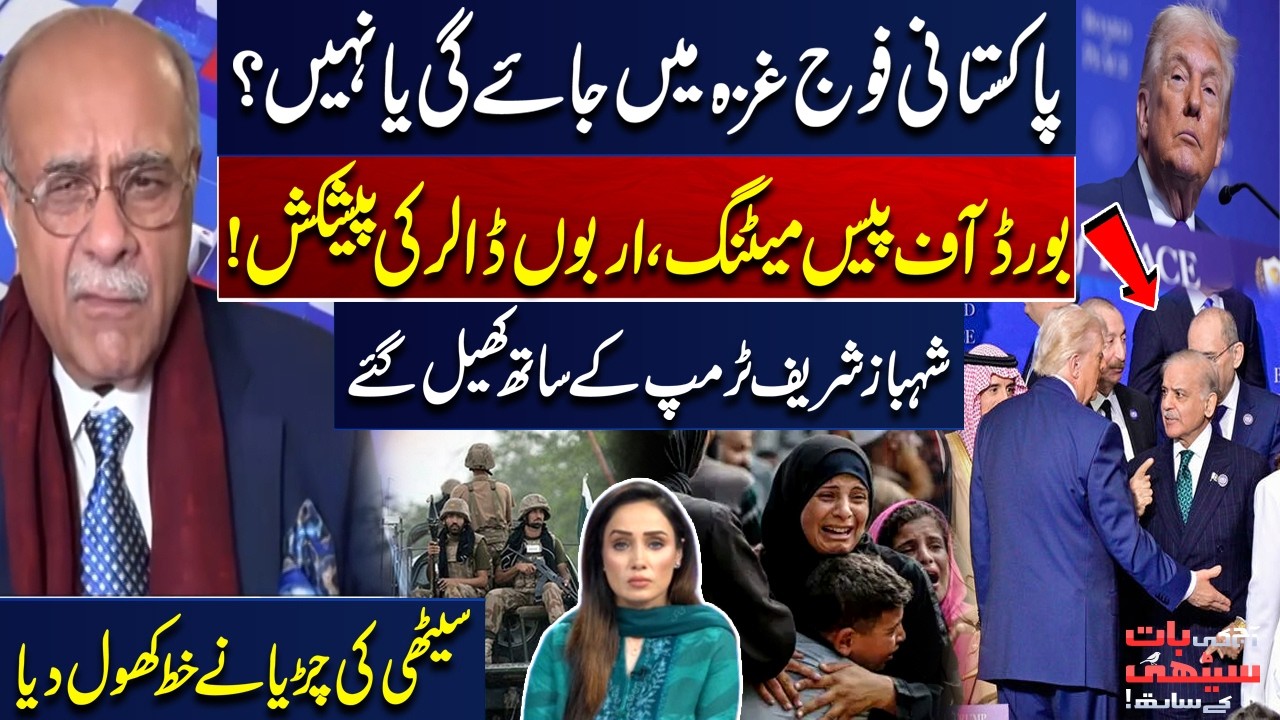 Pak Army Will go to Gaza or Not?| Board of Peace |PM Shehbaz Plays with Trump | Najam Sethi Analysis