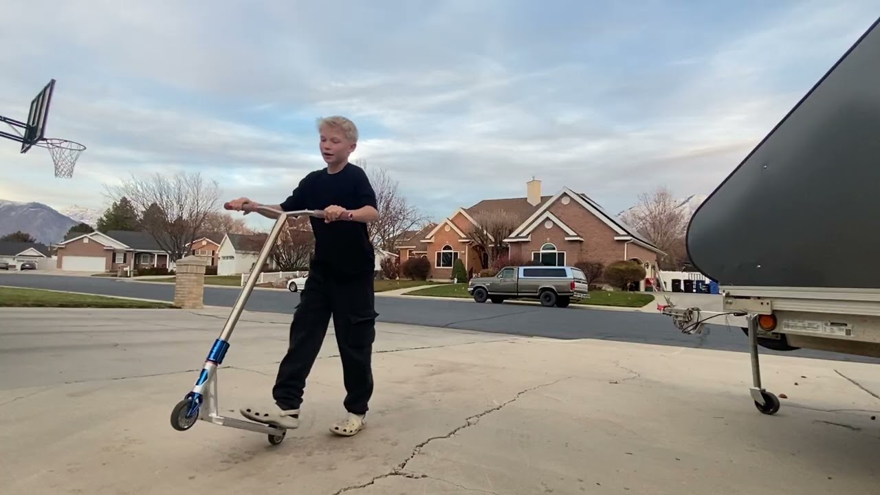 driveway tricks on my scooter