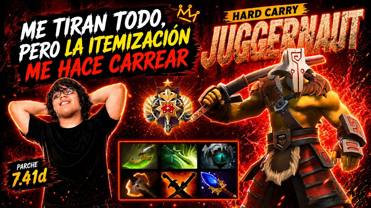 &iquest;FUERA del META? Este CARRY NUNCA FALLA | GU&Iacute;A JUGGERNAUT HARD CARRY 7.41d