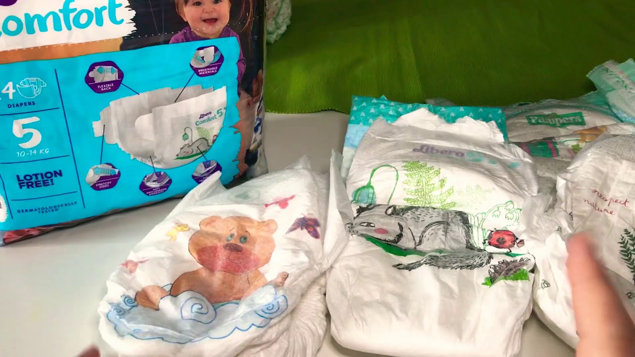 Diapers - pannolini ecologici e non - libero comfort - bambo nature - eco by Naty- Andy pandy