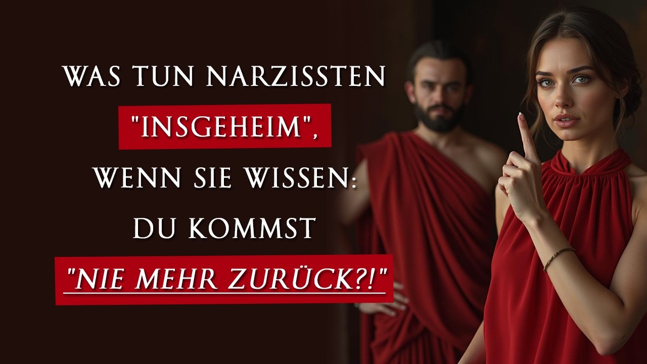 Wenn der Narzisst erkennt, dass du nie wiederkommst, beginnt er heimlich dies | Narzissmus