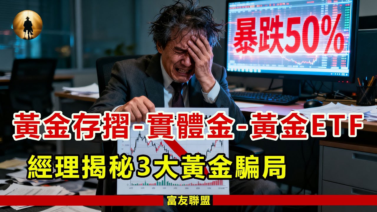 黃金存摺、實體黃金、黃金ETF，哪個坑最深？前銀行經理揭秘「3大黃金騙局」，90%的投資者都被割了韭菜！#黃金 #投資 #理財 #黃金存摺 #ETF #黃金投資