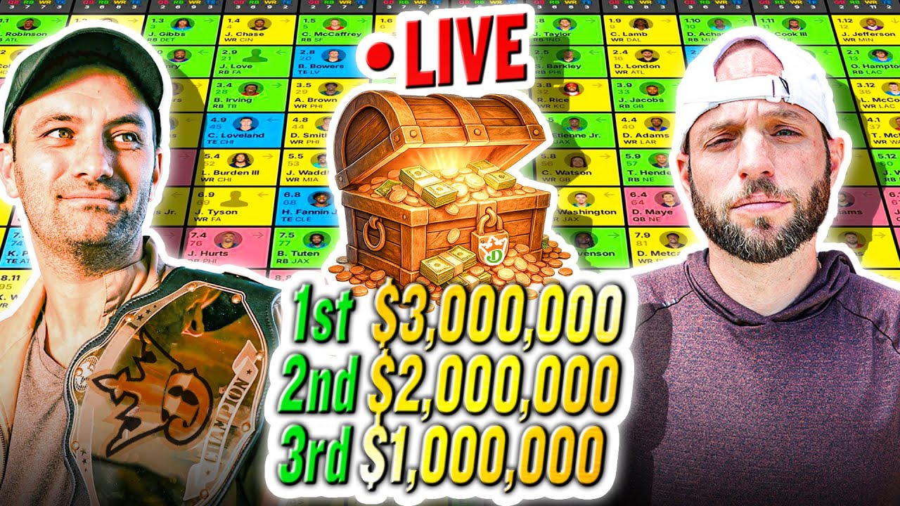 Fantasy Football Draft for $3 MILLION | DraftKings Best Ball
