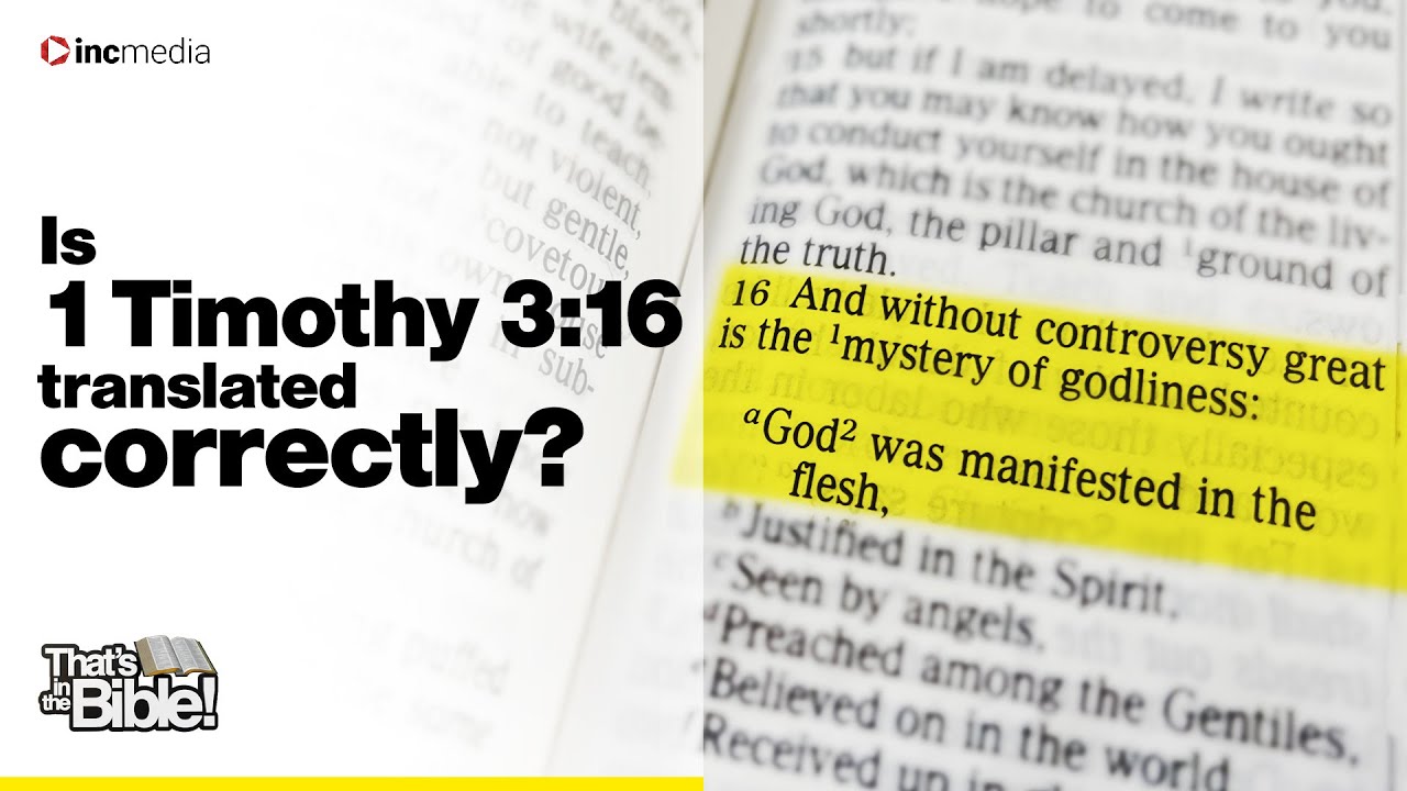 1 Timothy 3:16 Meaning of Pronoun “He”
