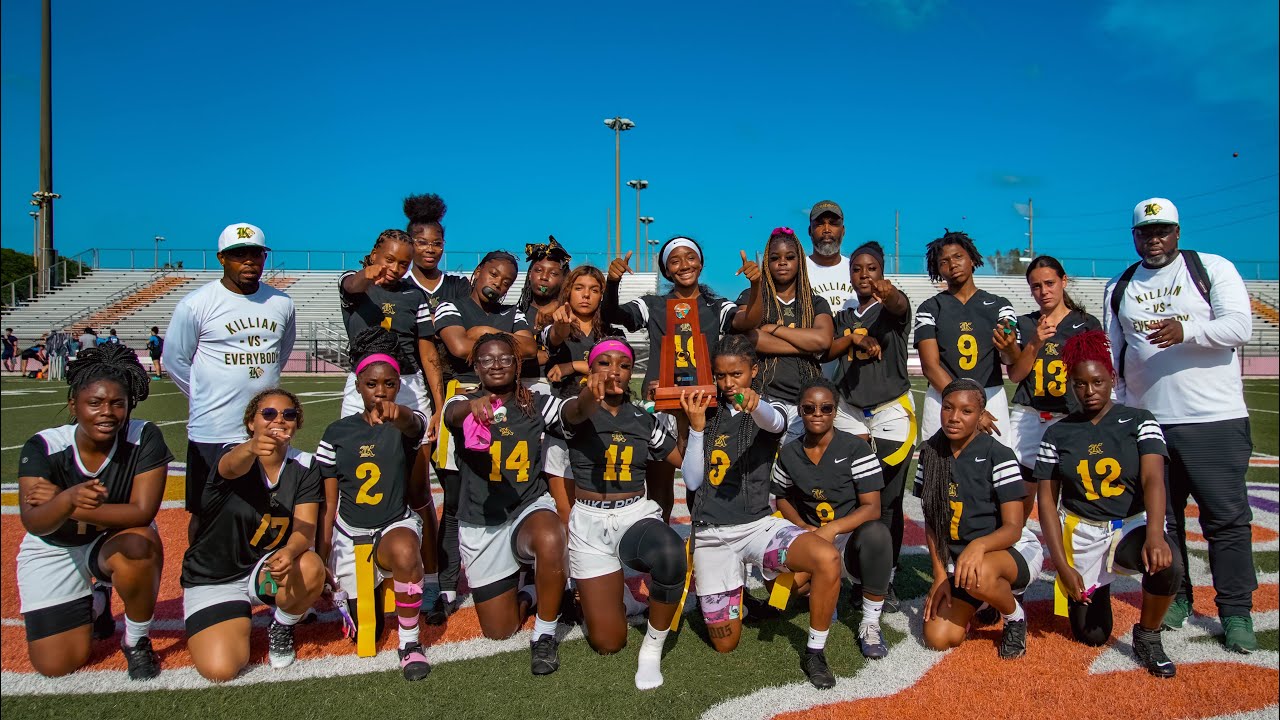 GIRLS FLAG FOOTBALL || MIAMI KILLIAN VS SOMERSET SILVER PALMS|| DISTRICT FINALS ||*CRAZY ENDING*😳