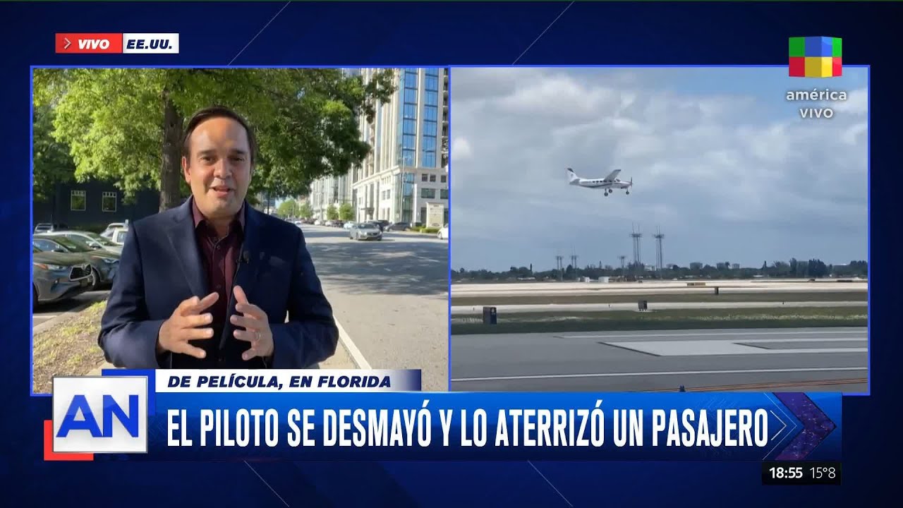 El piloto SE DESMAYÓ en PLENO VUELO y un pasajero aterrizó el avión
