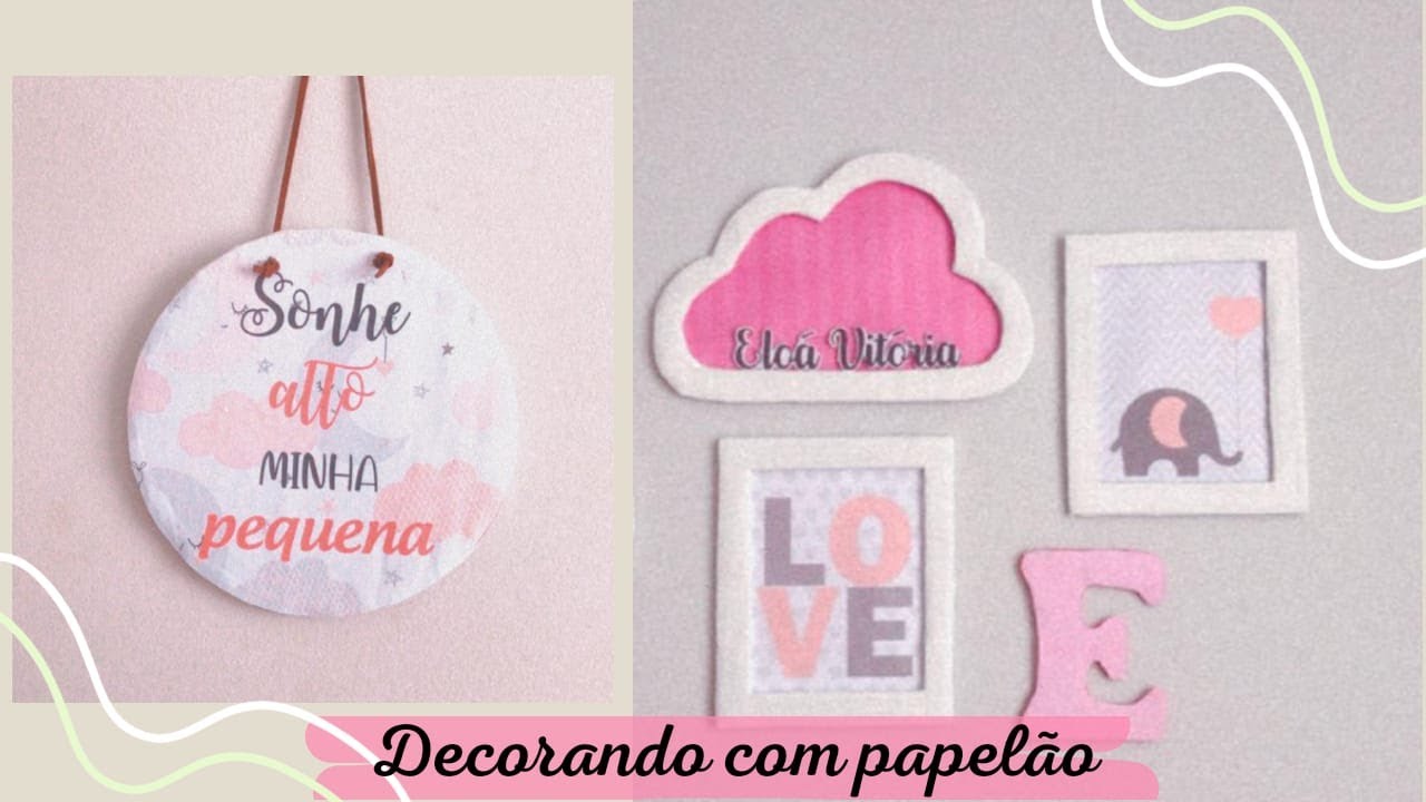 DECORAÇÃO QUARTO DE BEBÊ COM PAPELÃO/ FAÇA VOCÊ MESMA