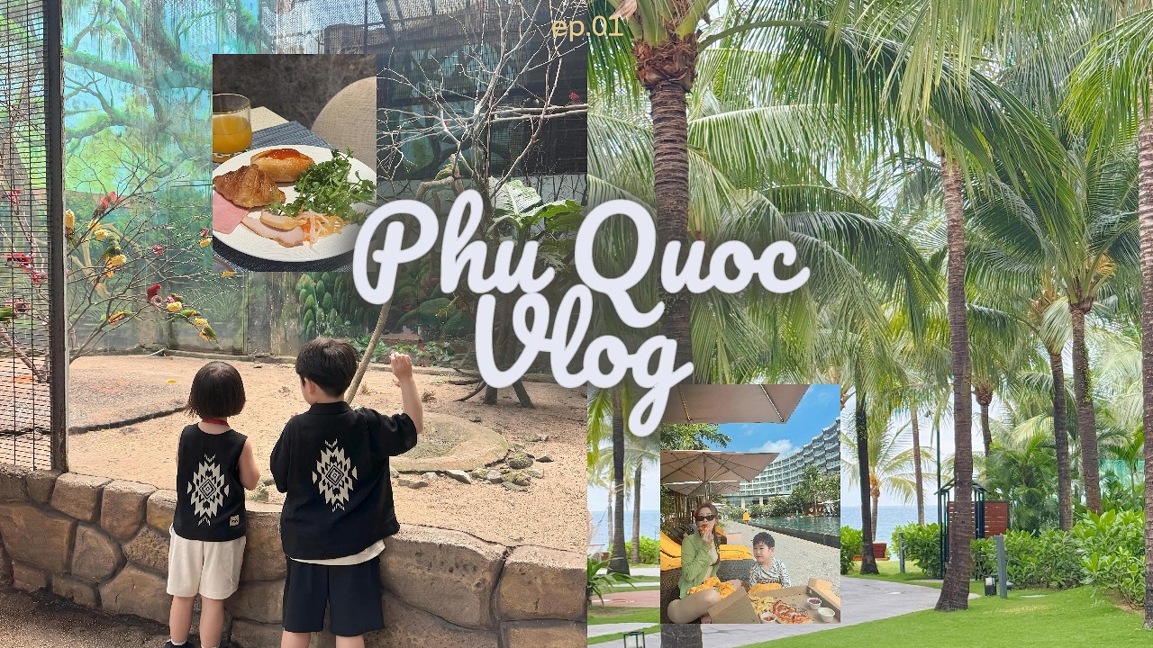 아이랑 푸꾸옥 | 북부에서 즐거운 시간 🤎 | 크라운플라자 | 사파리 | 씨쉘 🦈