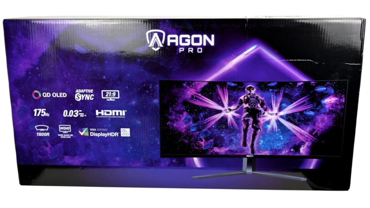 AOC Agon Pro AG346UCD - 175Hz QD OLED Gaming Monitor - Unboxing & Kurzreview