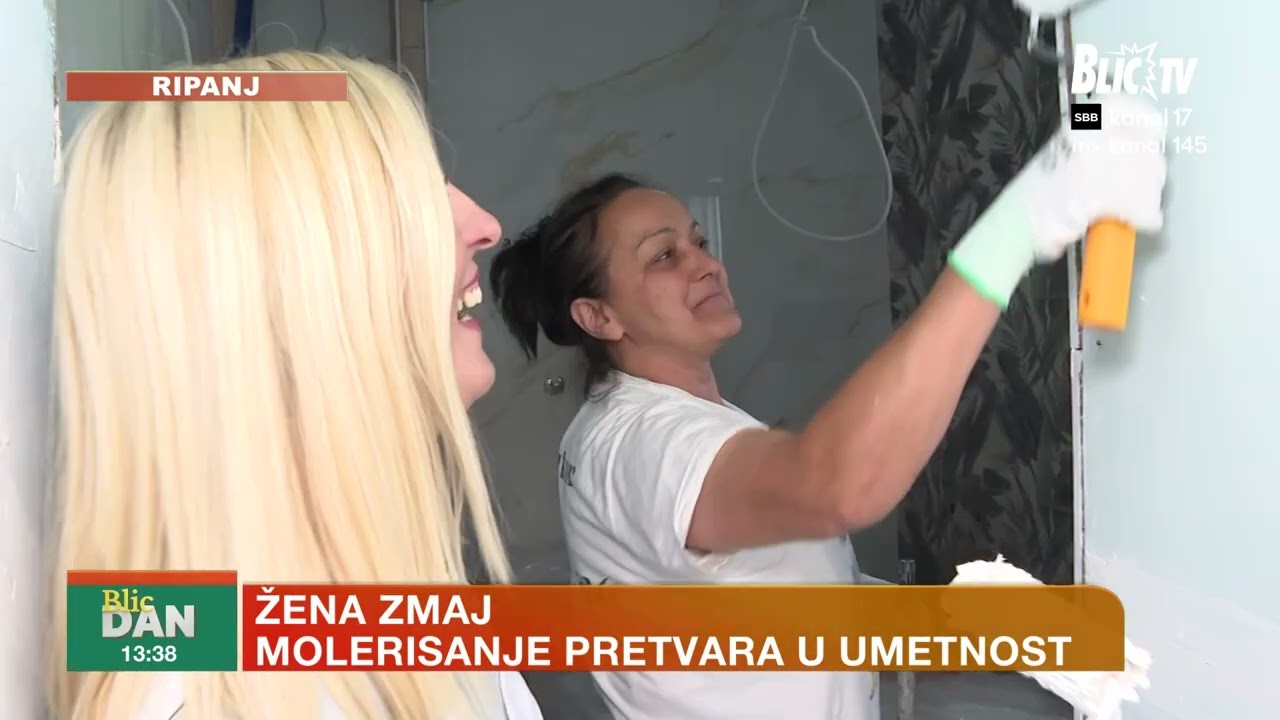 ŽENA MOLER KOJA JE ZALUDELA INTERNET! Ovako izgleda kad se molerisanje pretvori u performans!