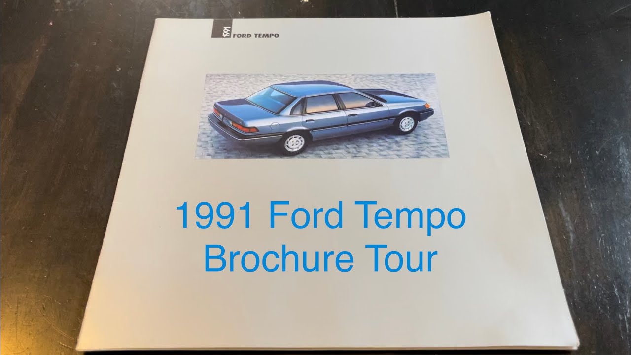 Brochure Tour - 1991 Ford Tempo Sales Brochure