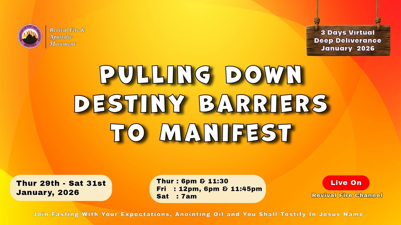 PULLING DOWN DESTINY BARRIERS || JAN DEEP DEL || DAY 1 EVENING SESSION || 29TH JAN, 2026