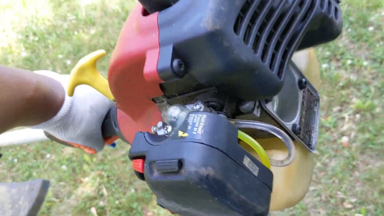 Homelite trimmer fuel line repair
