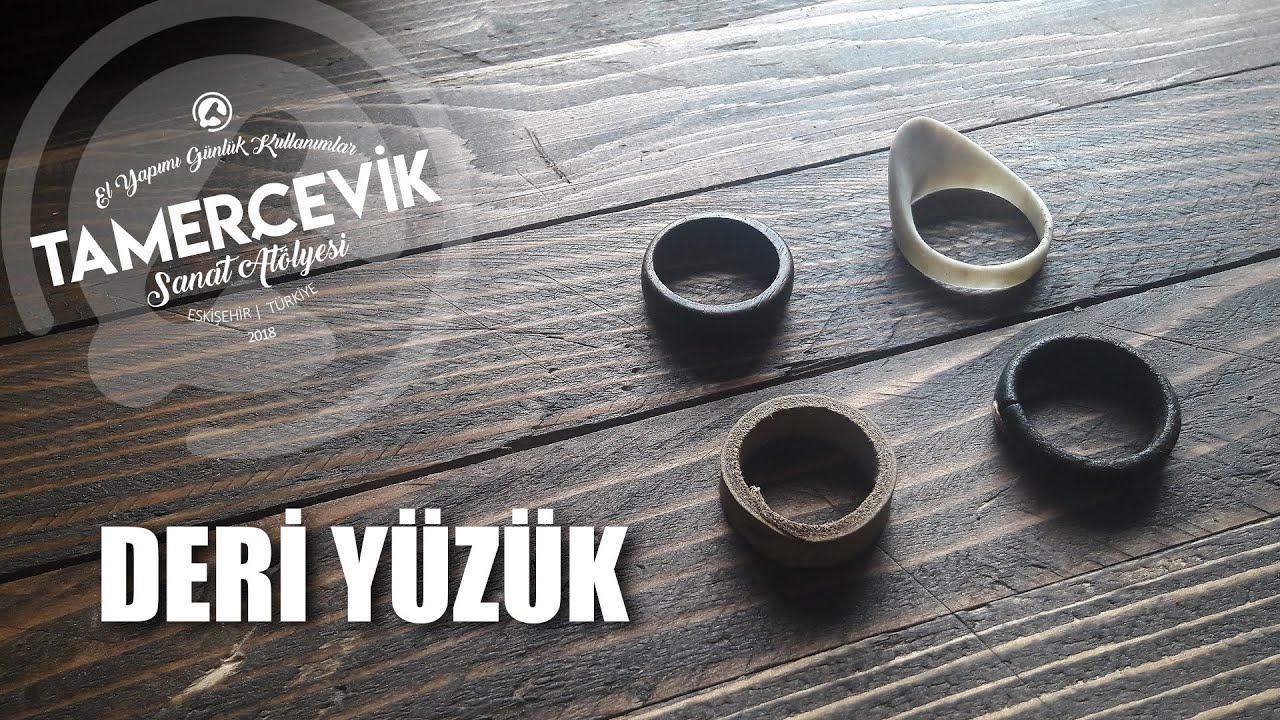 DERİ YÜZÜK YAPIMI (DIY Leather Ring)