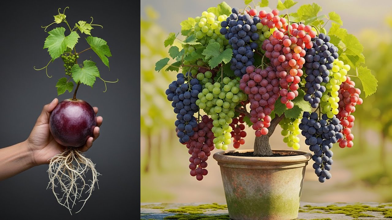 How to propagate grapes tree get more fruits than expected / How to grow grapes tree