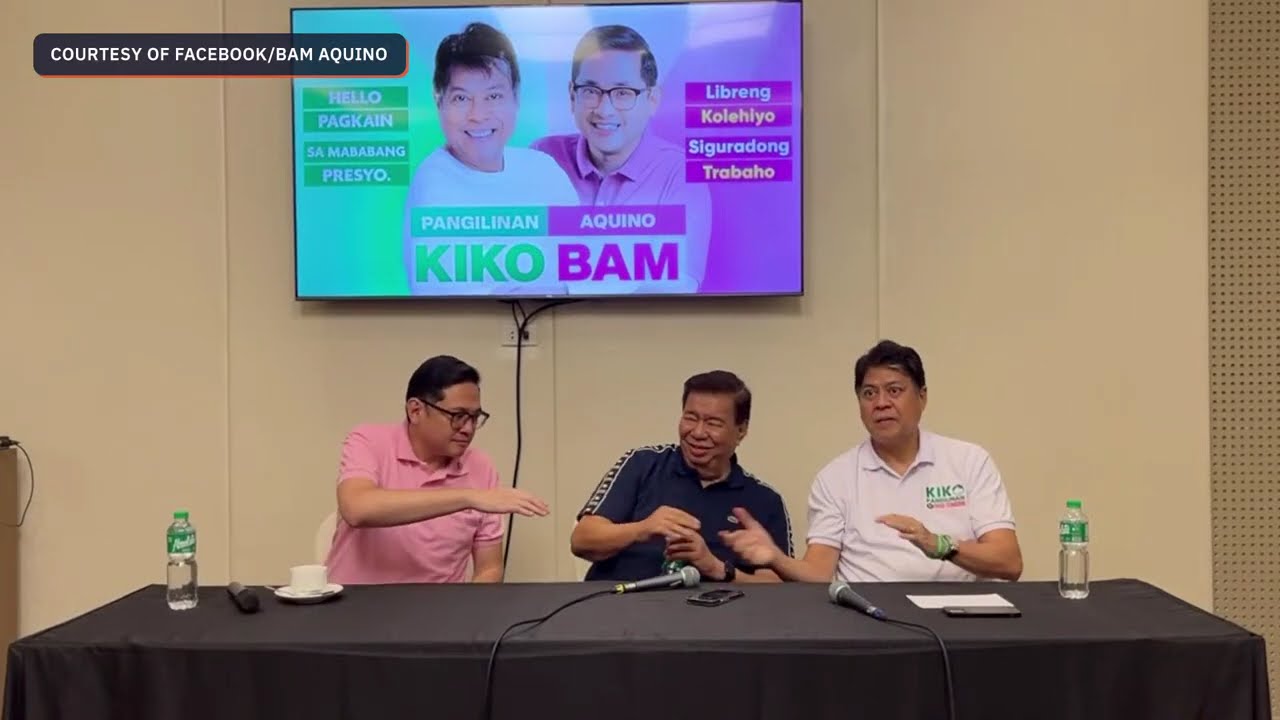 Kiko Pangilinan, Bam Aquino hold press conference in Iloilo