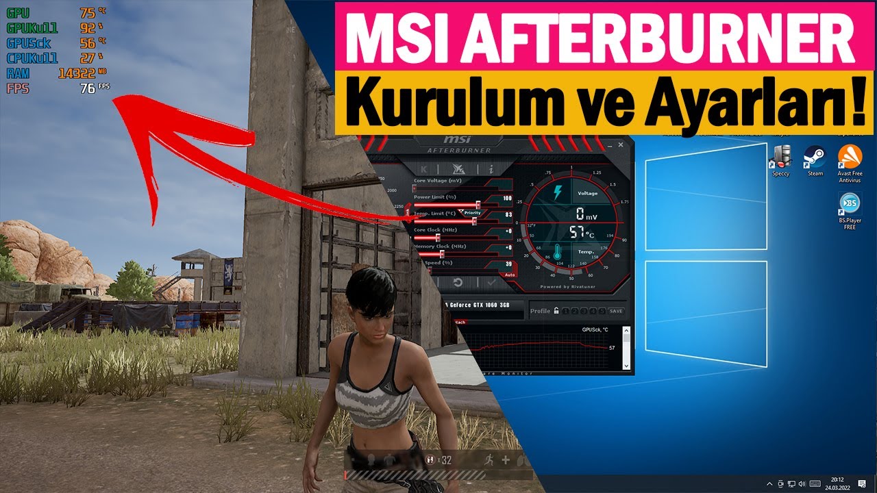 MSI AFTERBURNER NASIL KULLANILIR? | FPS GÖSTERME + RİVATUNER 2022