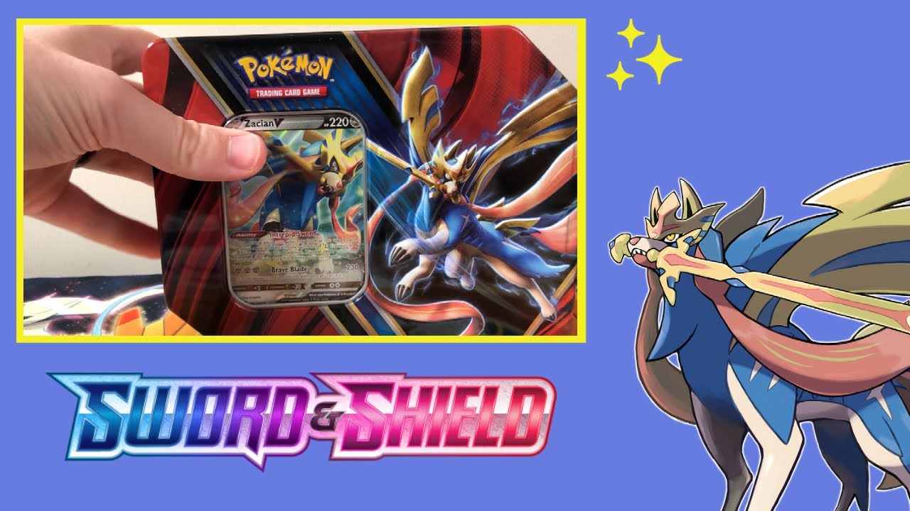 Zacian V Pok&eacute;mon Tin Opening