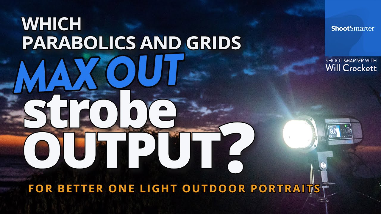 Which parabolics and grids MAX my strobe output for outdoor portraits?