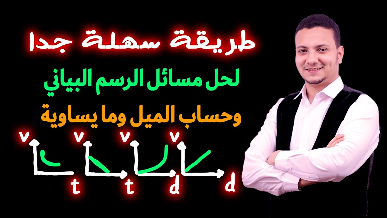 طريقة سهله جدا لحل مسائل الرسم البياني وحساب الميل