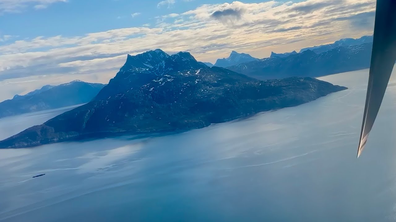 Takeoff from Nuuk, Greenland | Air Greenland Dash 8-200