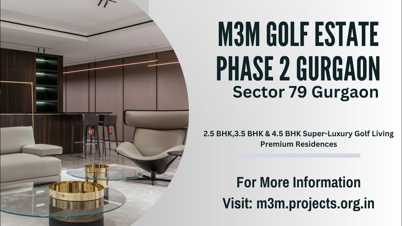 M3M Golf Estate Phase 2 Gurgaon - Modern Urban Lofts With Modern Amenities