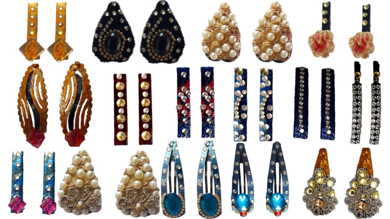 Homemade and Beautiful HairClips collection.