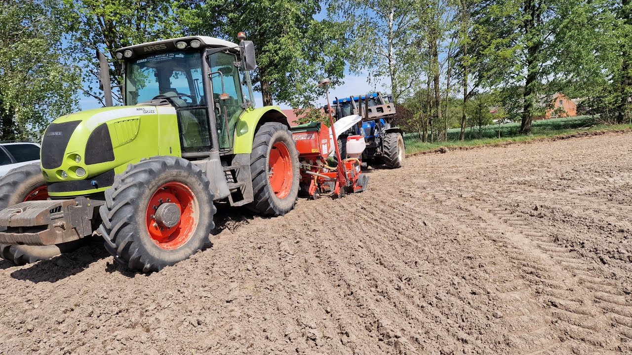 ☆Claas Na Przelocie!?Siew Kukurydzy 2024!☆Claas Ares 617ATZ W Akcji!?☆