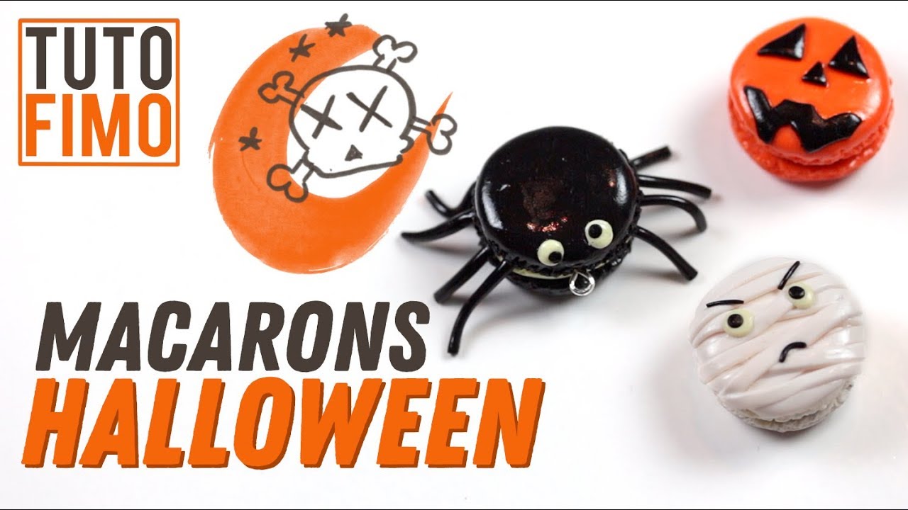 Polymer Clay Tutorial -  Macaron d'Halloween