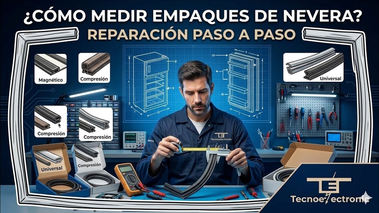 Aprende como tomar las medidas para cambio de empaques  en las neveras